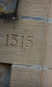 Meisenheim am Glan / Ansicht Stadtmauer mit Inschrift 1315