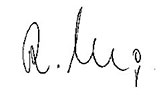 Unterschrift / Reinhold Rabung
